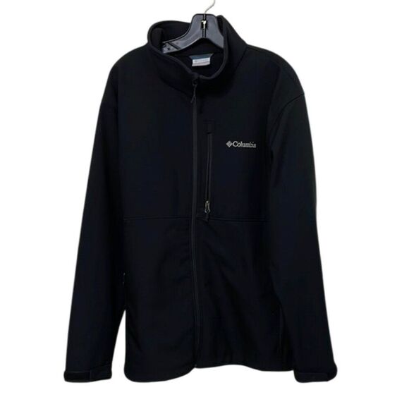 Columbia Black Ascender Softshell Jacket Mens Size 2XL WS2044 - Picture 1 of 10